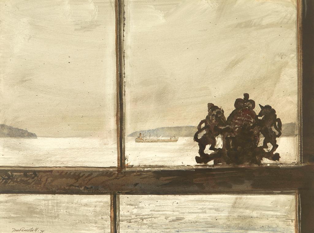 Thomas [Tom] DeVany Forrestall (1936) - Harbour Mouth, Sketch for Windows (Halifax)