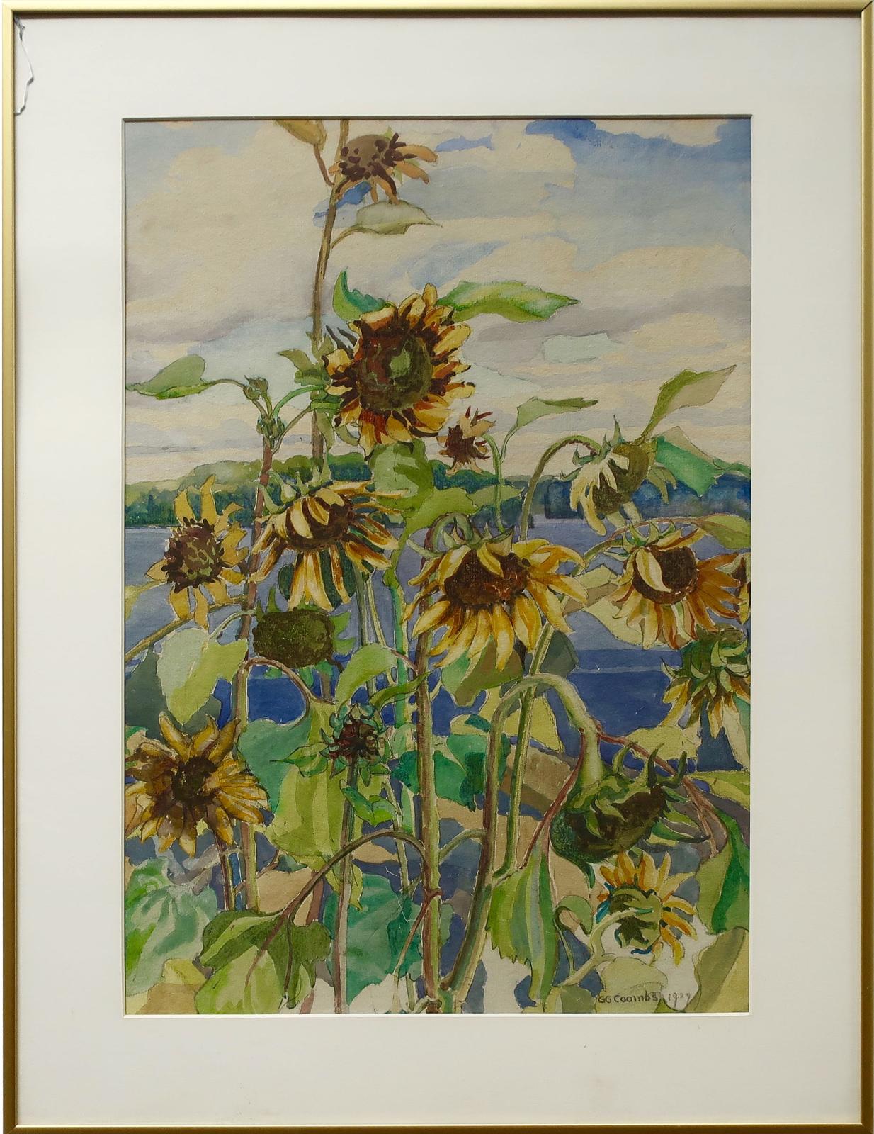 Edith Grace (Lawson) Coombs (1890-1986) - Lake Thru Sunflowers
