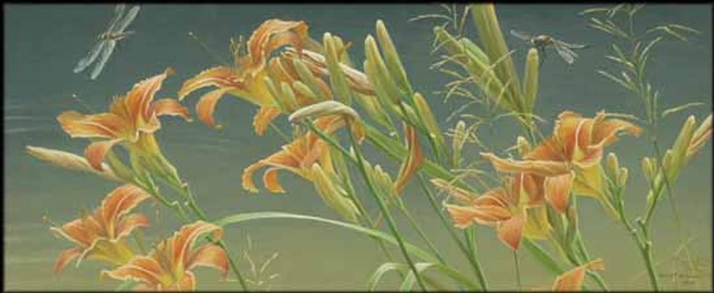 Robert Mclellan Bateman (1930-1922) - Day Lilies and Dragonflies