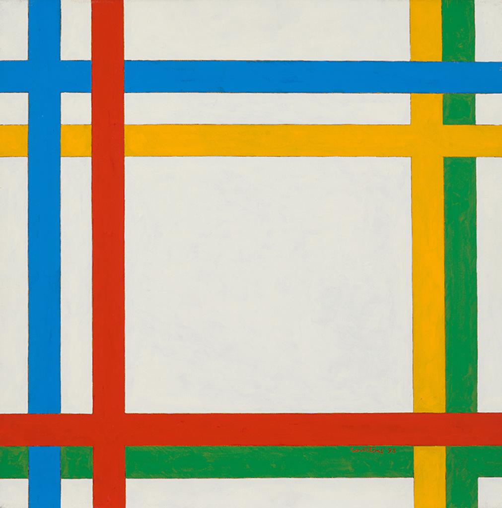 Ulysse Comtois (1931-1999) - Croix rouge, bleue, jaune, verte