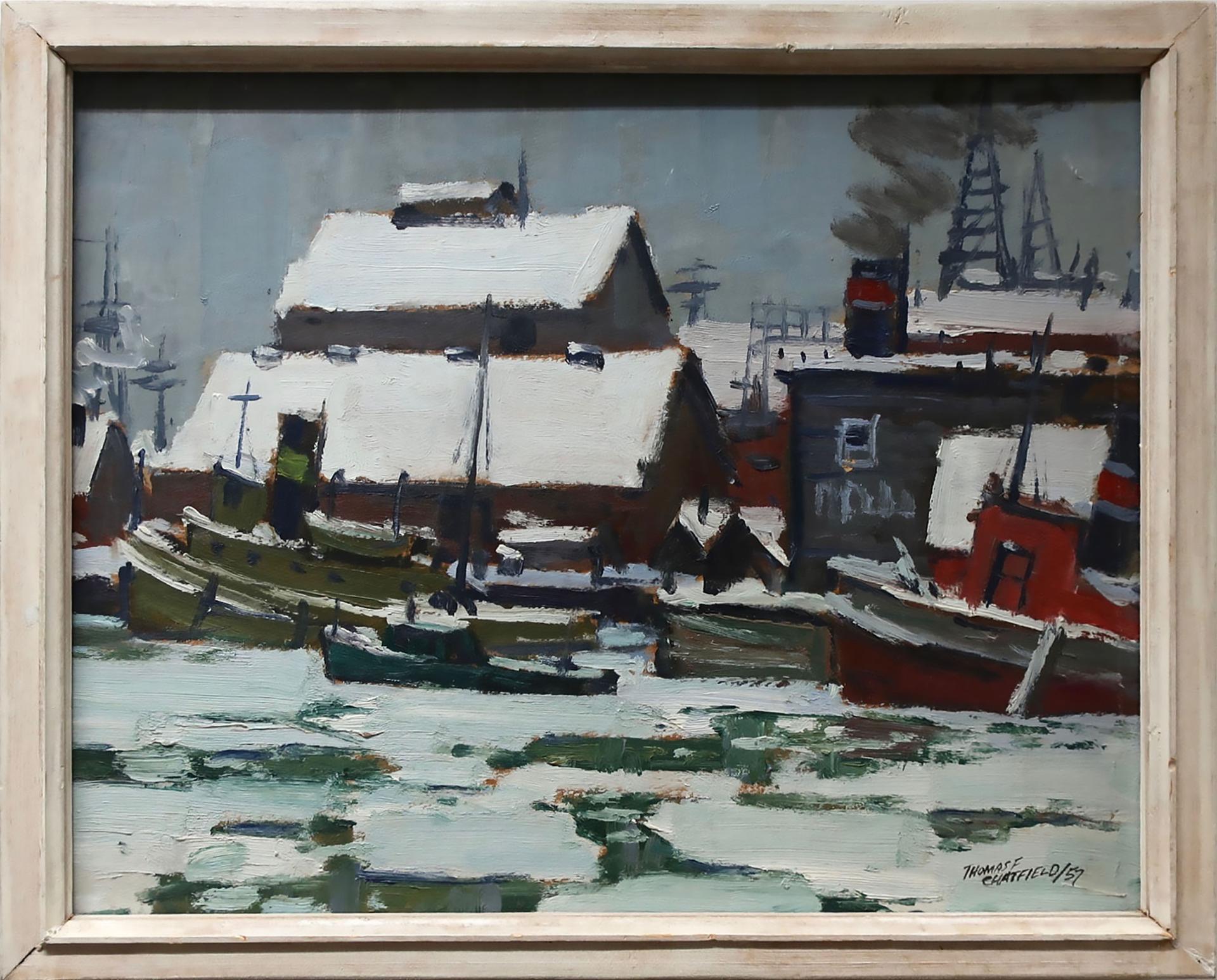 Thomas Frederick Haig Chatfield (1921-1999) - Untitled (Winter Port Study)