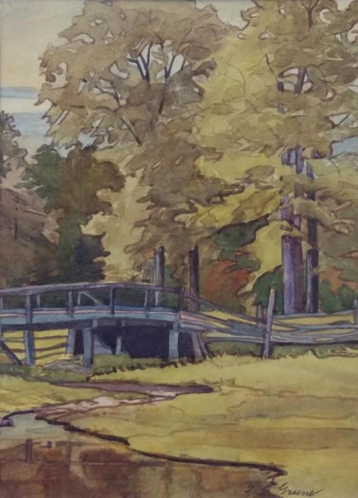 Thomas Garland Greene (1875-1955) - The Wooden Bridge