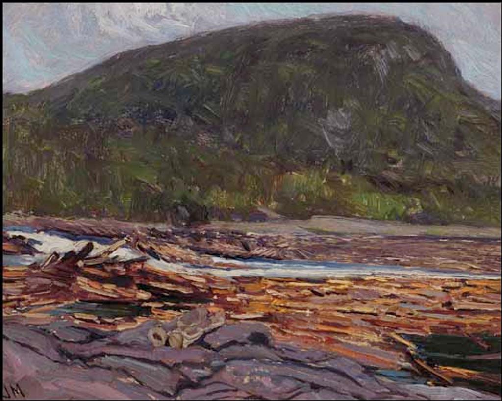 James Edward Hervey (J.E.H.) MacDonald (1873-1932) - Sketch for Logs in the Gatineau