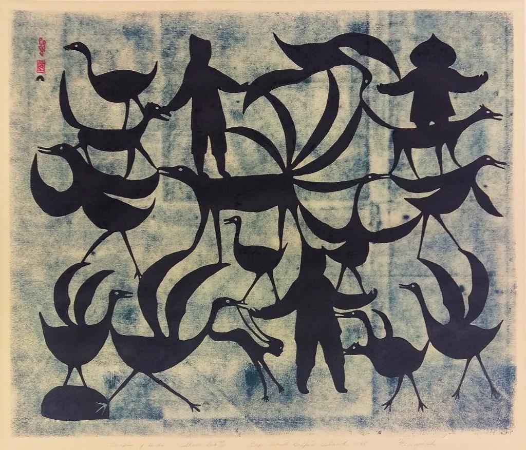 Kenojuak Ashevak (1927-2013) - Complex of Birds, 1960