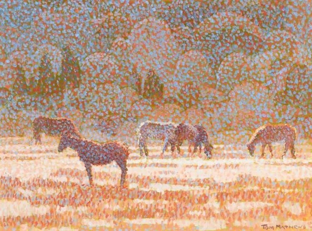 Thomas Tom Mathews (1920-2000) - Winter Grazing