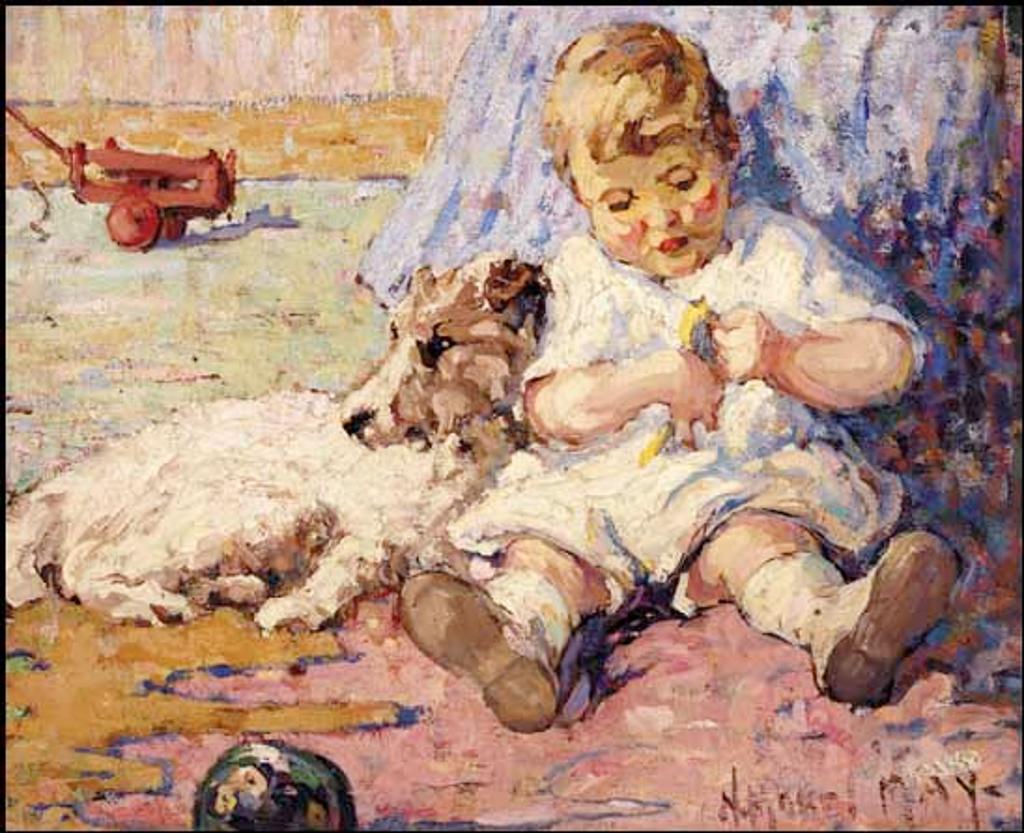 Child and Dog by artist Henrietta Mabel May