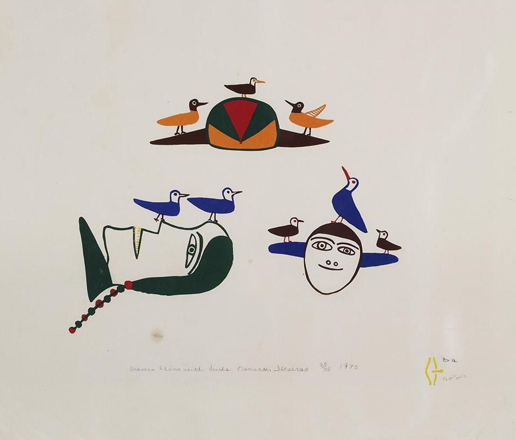 Jessie Oonark (1906-1985) - Shaman Flying With Birds