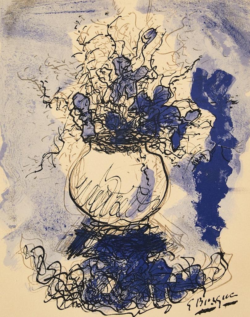 Georges Braque (1882-1963) - Flower Still Life in Blue