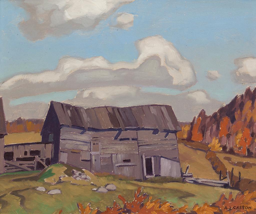 Alfred Joseph (A.J.) Casson (1898-1992) - Old Barn - Whitney