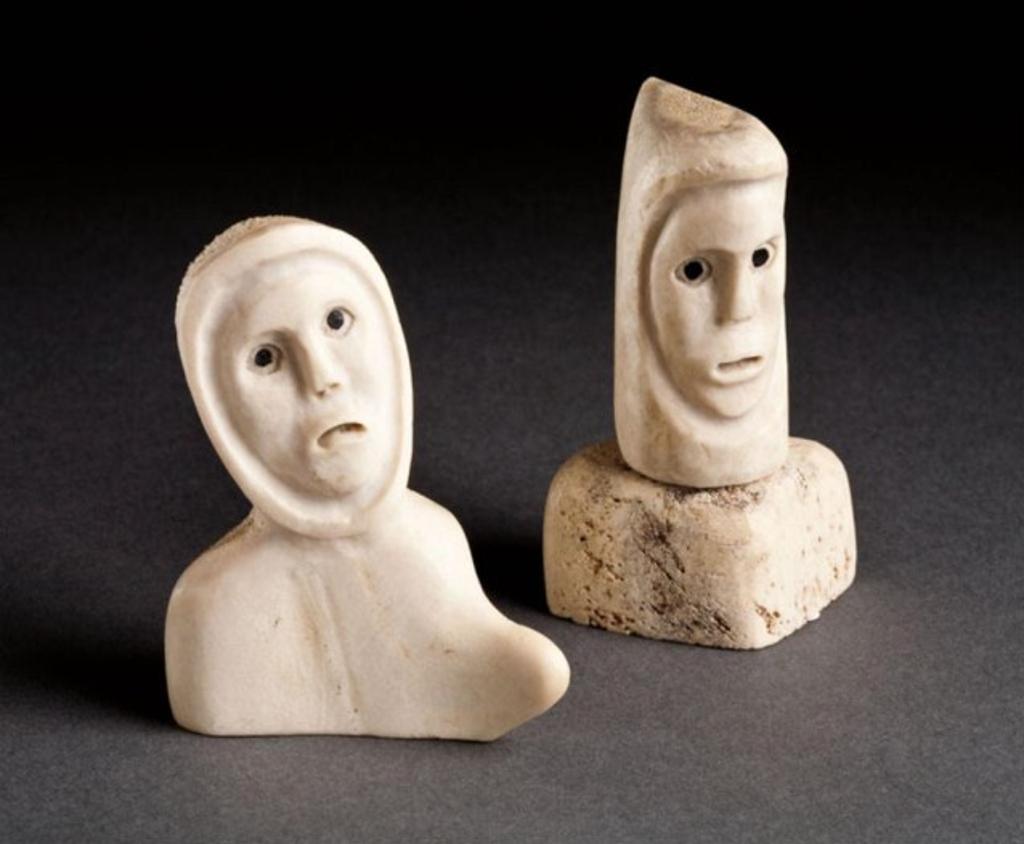 Samuel Nahaulaituq (1923-1999) - Two male busts
