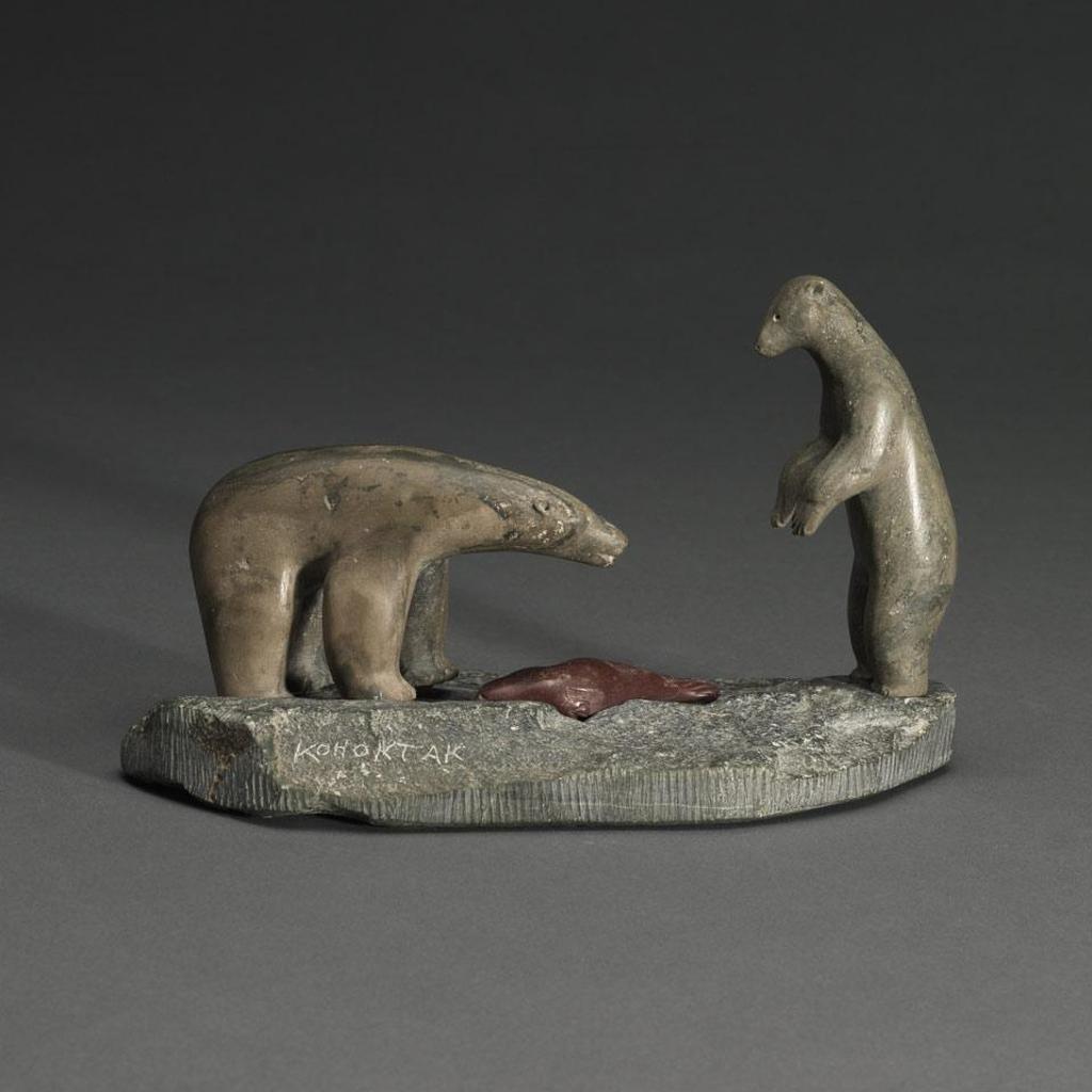 Mona Kohoktak Tigikok (1929) - Two Bears Fighting For A Seal