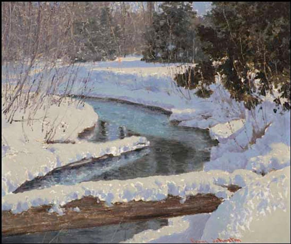 Frank (Franz) Hans Johnston (1888-1949) - Bend in the River, Winter
