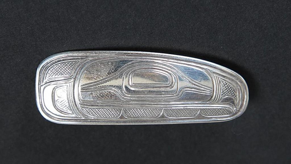 Lloyd Wadhams - a silver brooch with Raven design