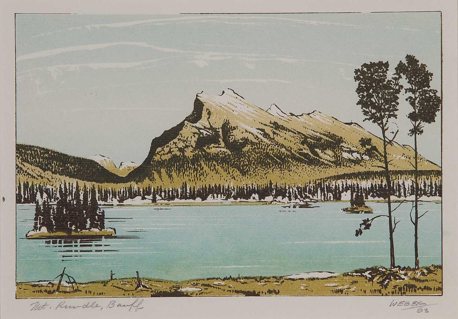 George Weber (1907-2002) - Mt. Rundle, Banff