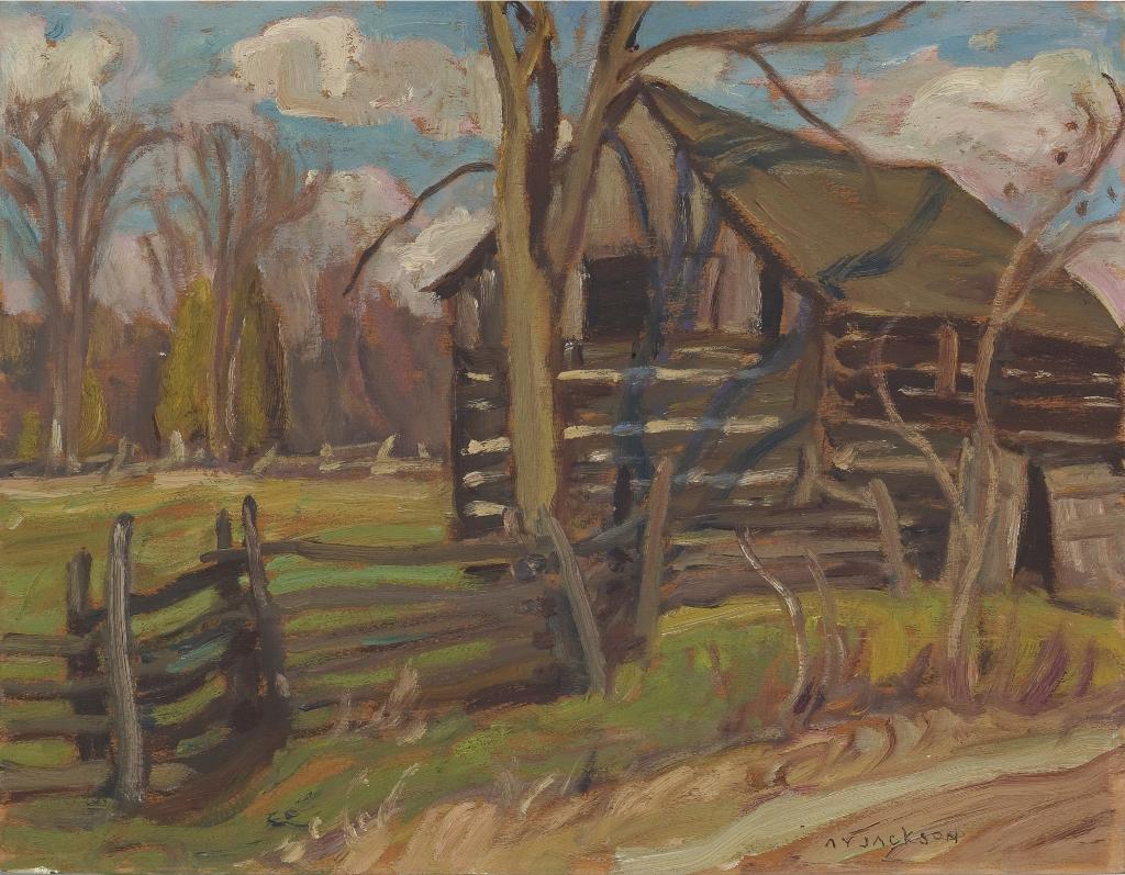 Alexander Young (A. Y.) Jackson (1882-1974) - Old Barn Near Prospect, Ontario