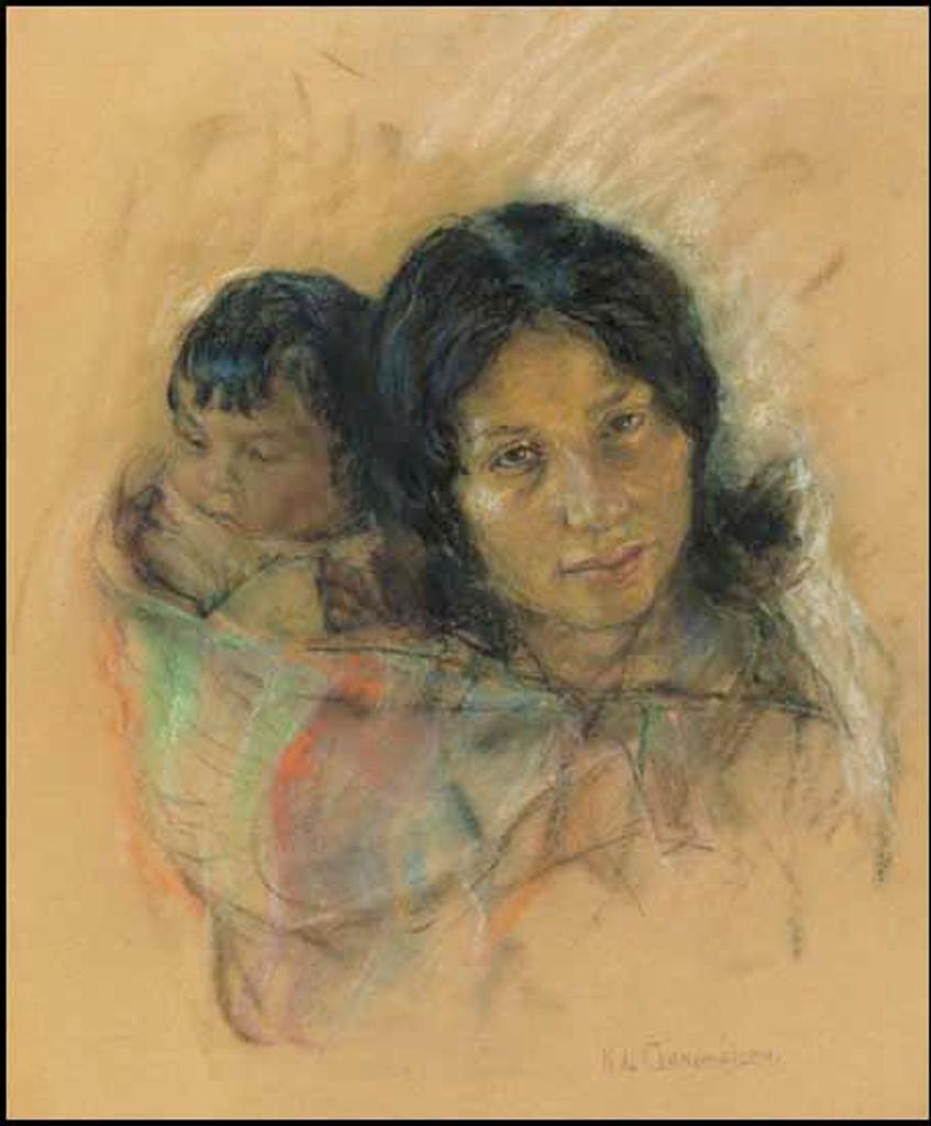 Nicholas (Nickola) de Grandmaison (1892-1978) - Mother and Papoose