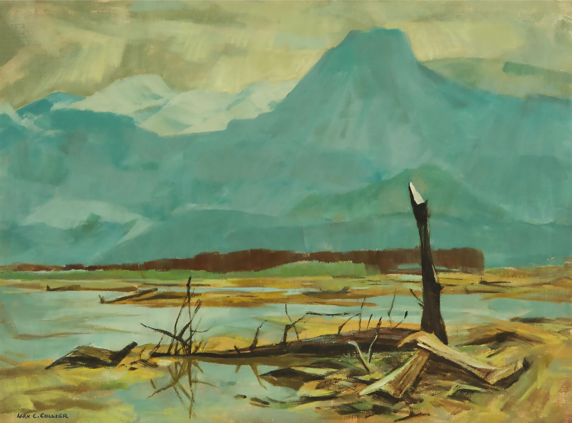 Alan Caswell Collier (1911-1990) - Yukon's Looming Mountain Rise