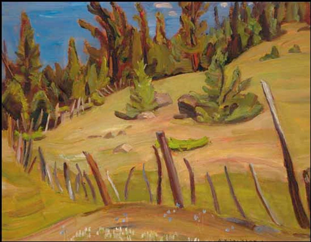 Alexander Young (A. Y.) Jackson (1882-1974) - Indian Fence, Cariboo, BC