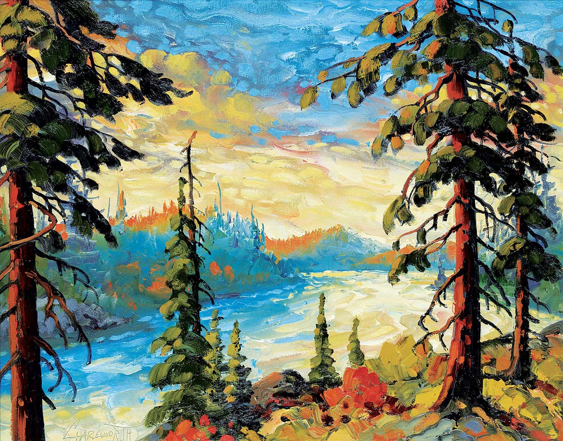Rod Charlesworth (1955) - Summer Late Light, Yukon River