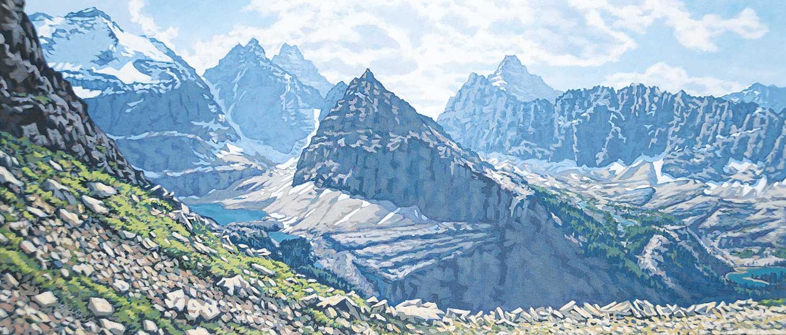 Deborah Lougheed Sinclair (1953) - South from Wiwaxy Gap [Lake O'Hara]