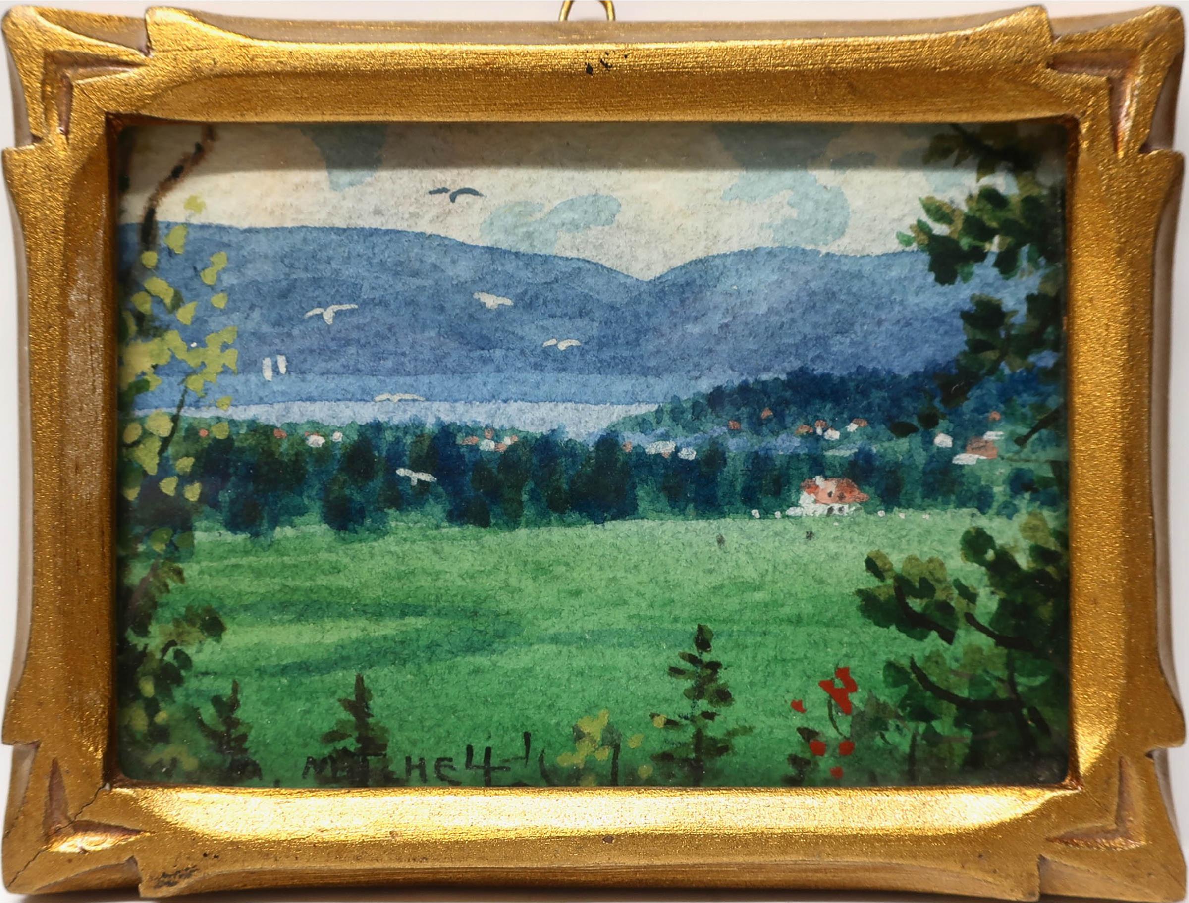 Willard Morse Mitchell (1879-1955) - This Is A View Of The Sporty Nine Hole Golf Course At Historic Tadoussac, P.Q.