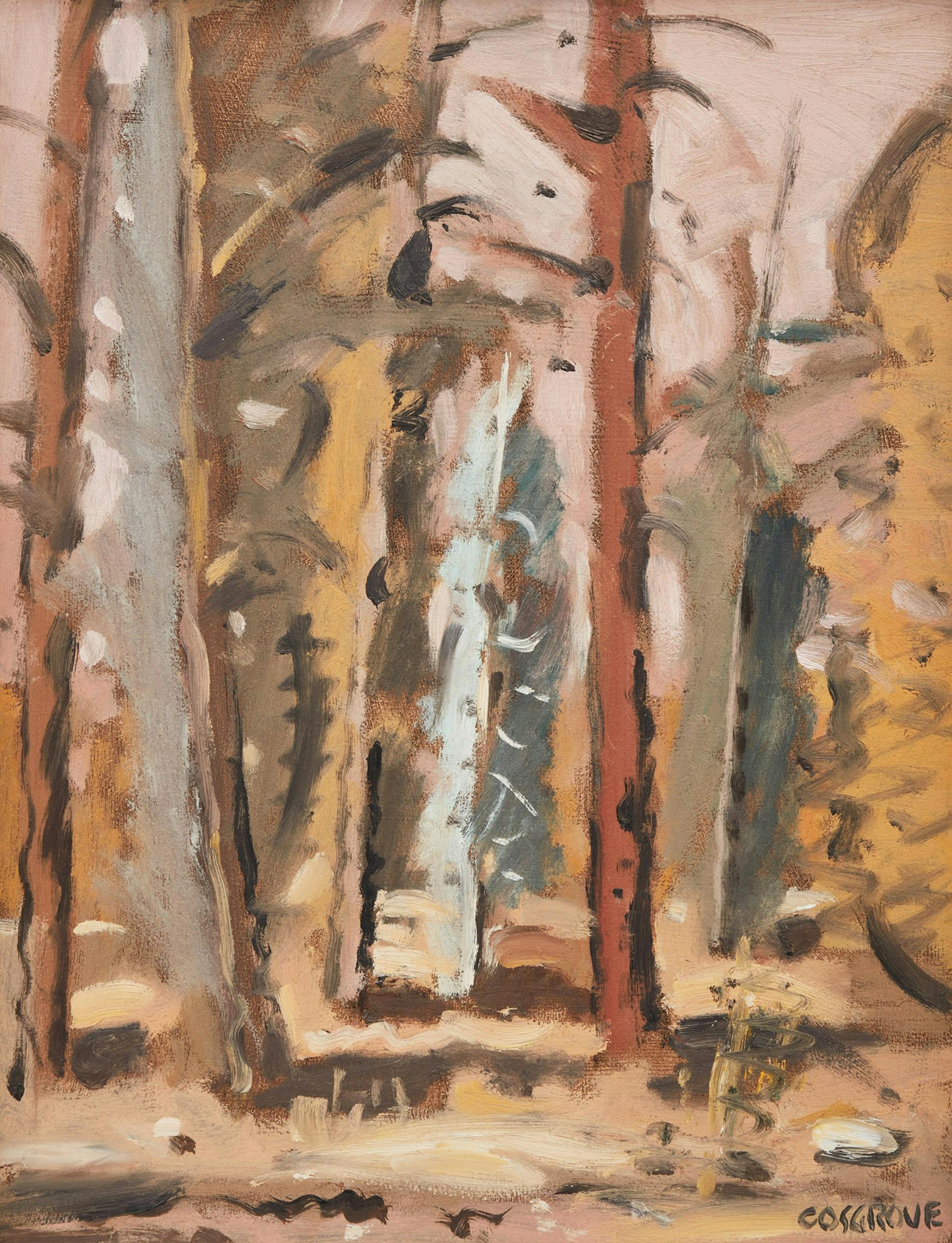 Stanley Morel Cosgrove (1911-2002) - L’étude des arbres, La Tuque