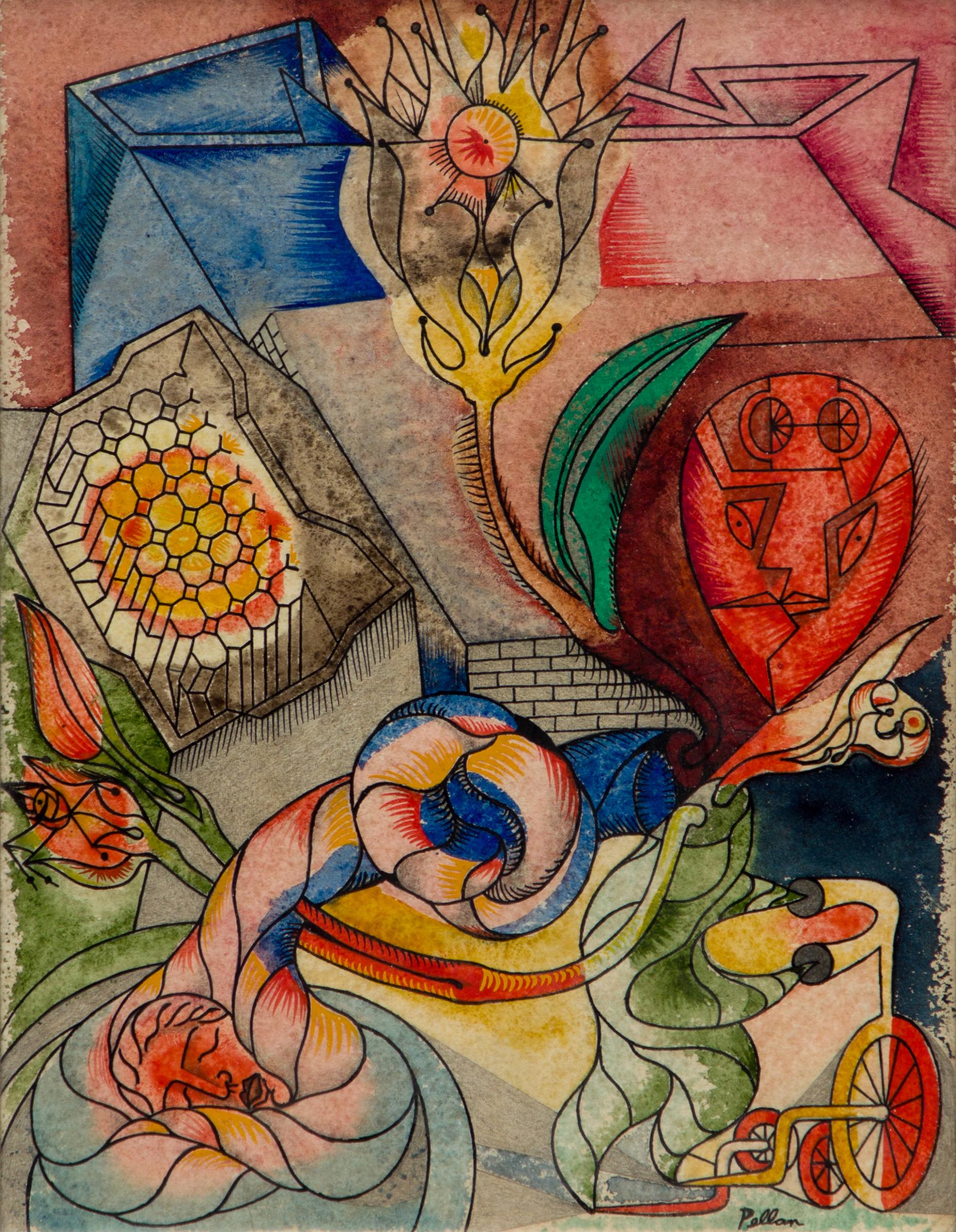 Alfred Pellan (1906-1988) - Détente, c. 1950