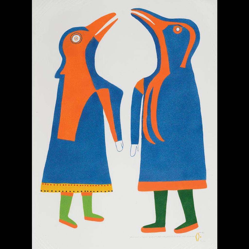 Jessie Oonark (1906-1985) - Angagok Conjuring Birds