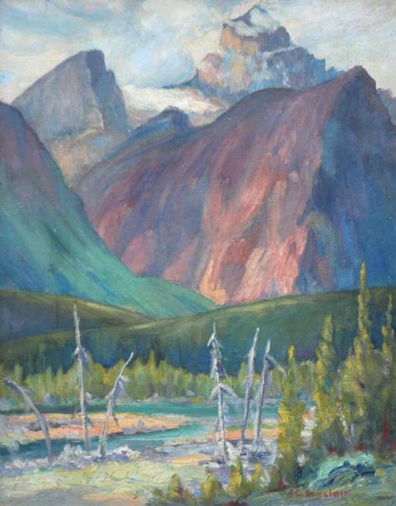 John Gordon Sinclair (1889-1980) - Mt. Fryatt From Ranger Creek