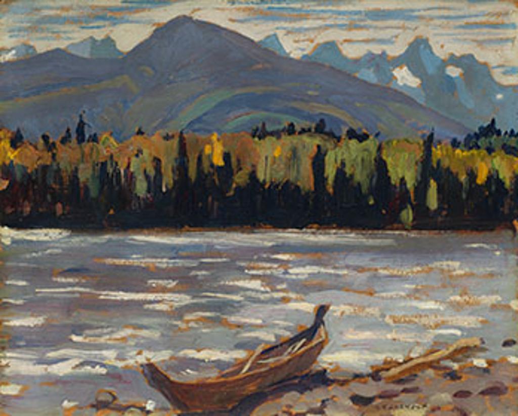 Alexander Young (A. Y.) Jackson (1882-1974) - The Skeena River, BC / Autumn Landscape (verso)