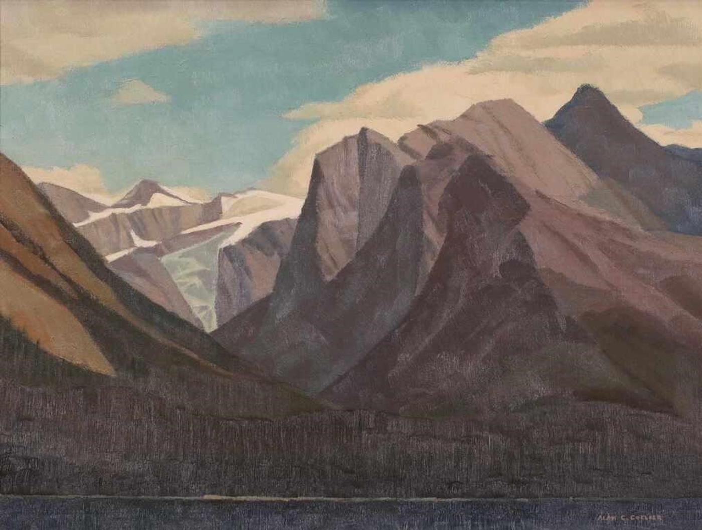 Alan Caswell Collier (1911-1990) - Over Maligne Lake