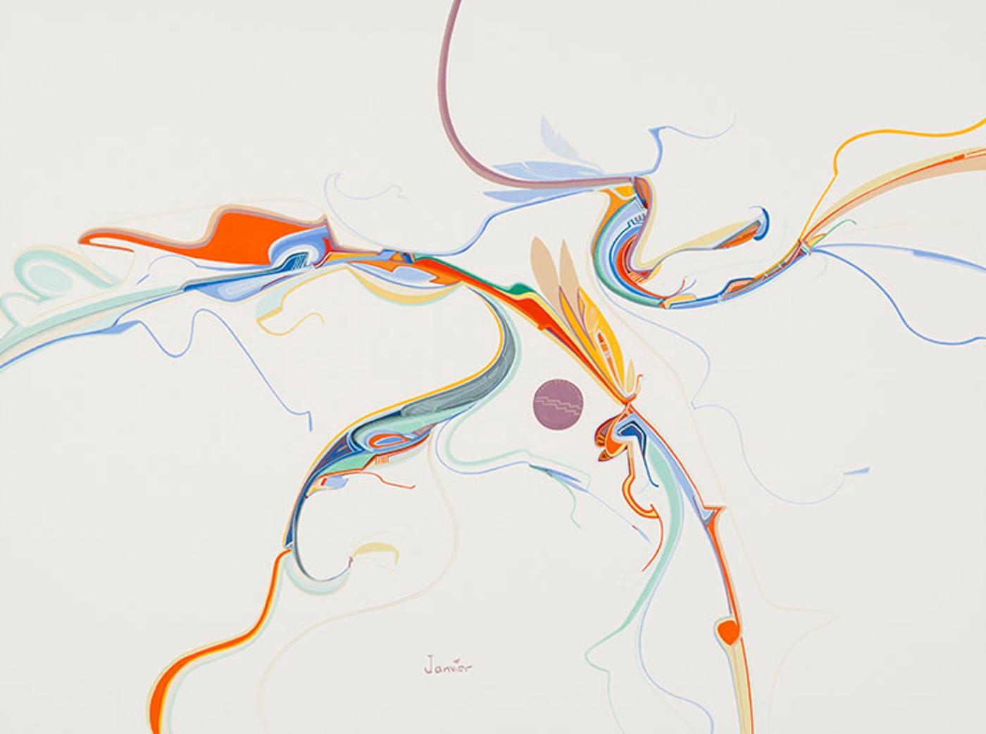 Alex Simeon Janvier (1935-2024) - To Touch a Soft Centre