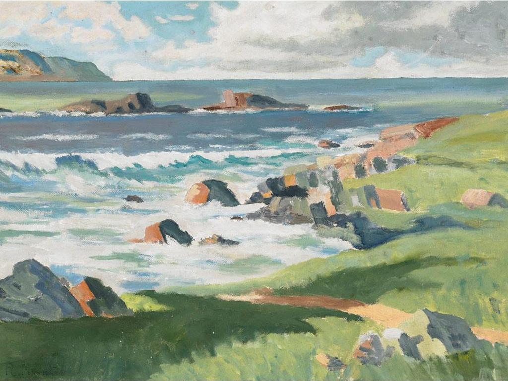 Rita Mount (1888-1967) - Paysage Marin En Ete