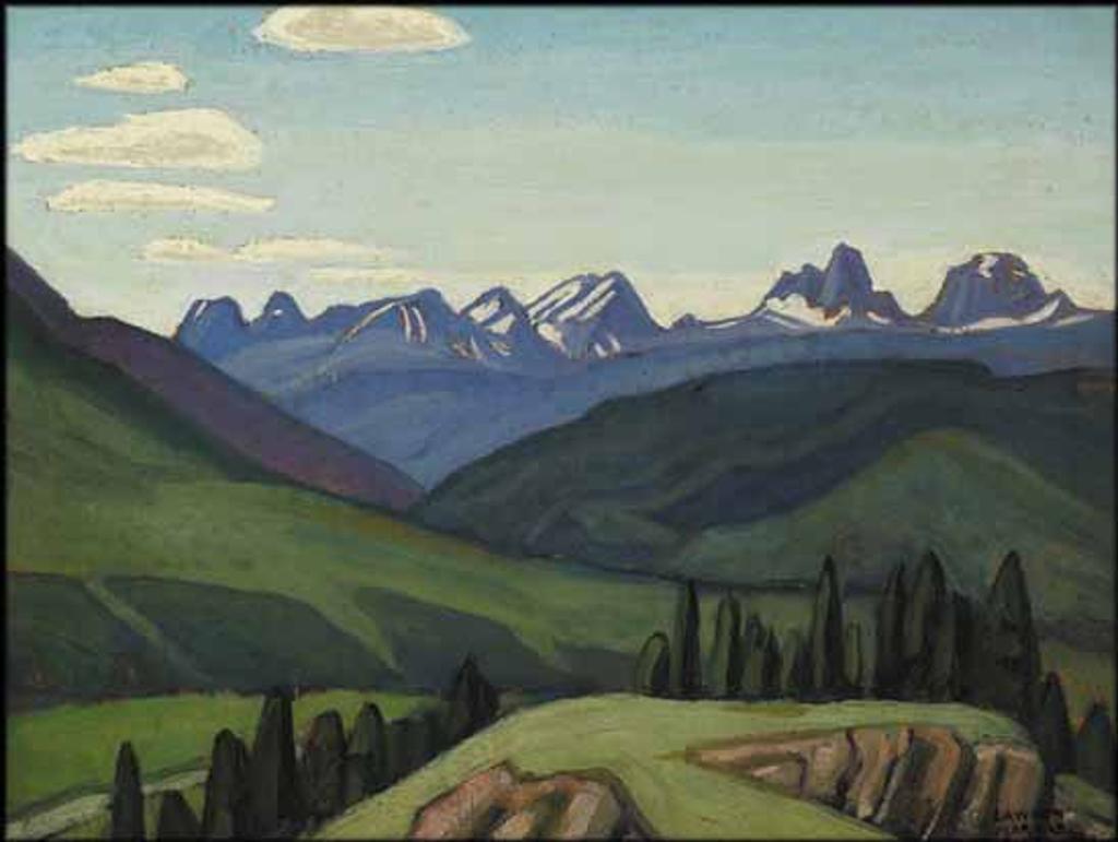 Lawren Stewart Harris (1885-1970) - Mountain Sketch, Jasper, Athabasca Valley