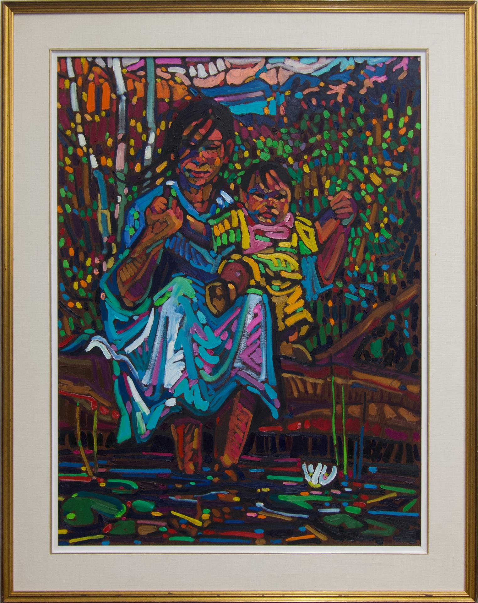 Christopher Allen Henry (1954) - The Wading Pool (Madonna & Child)