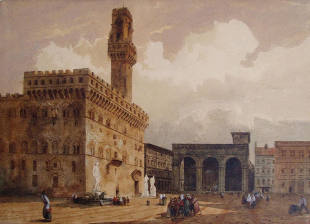 Julien Michel Gué (1789-1843) - Plazzo Vechio  Florence