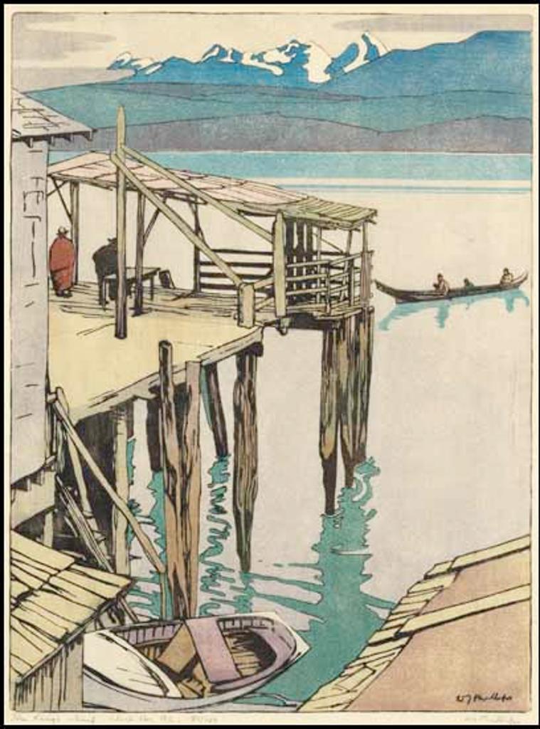 Walter Joseph (W.J.) Phillips (1884-1963) - Jim King's Wharf, Alert Bay