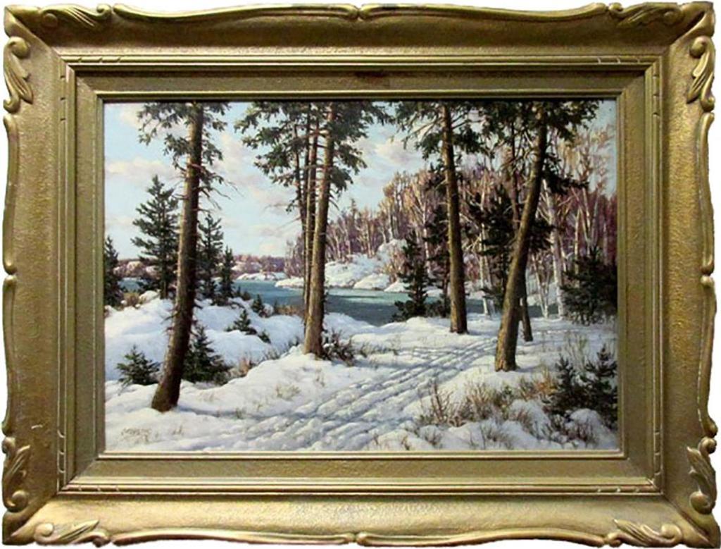 Otto Planding (1887-1964) - Winter Lake Study