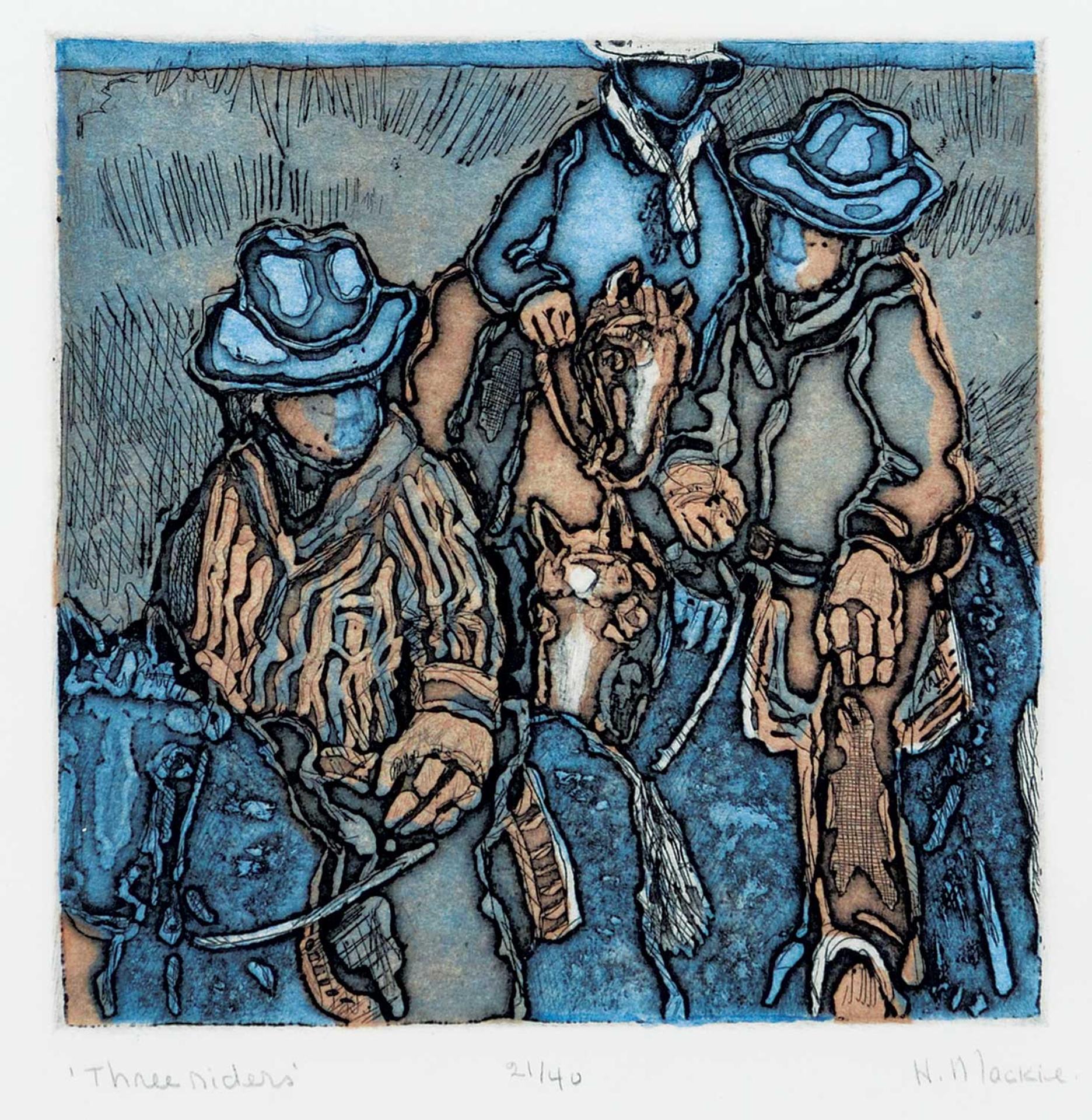 Dora Helen MacKie (1926-2018) - Three Riders  #21/40