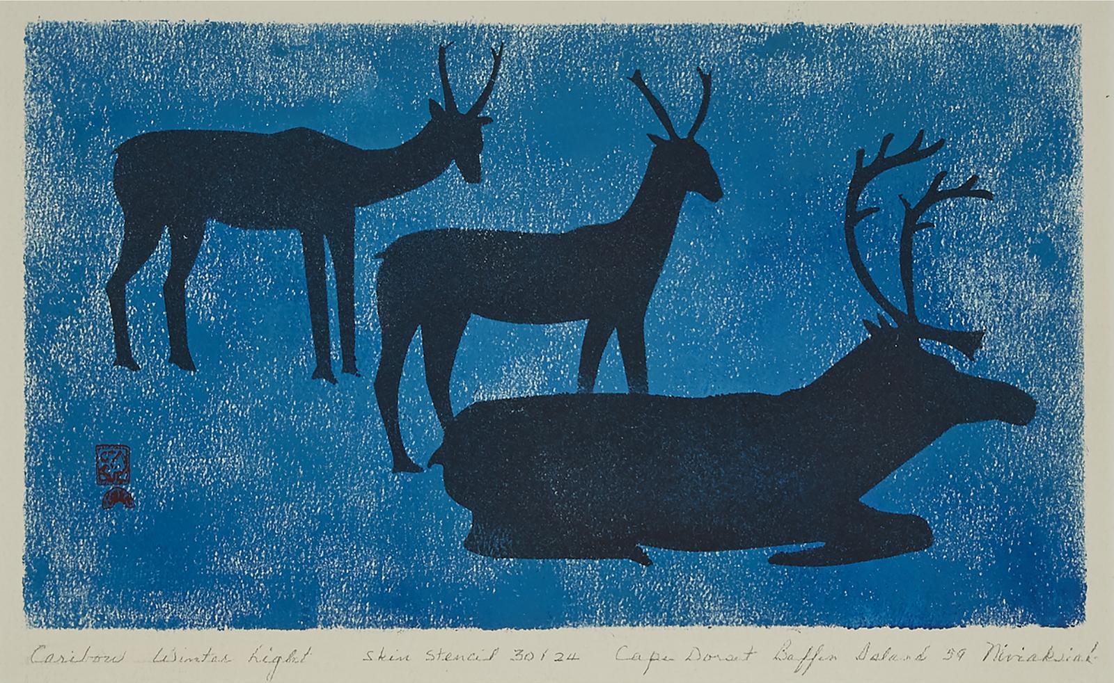 Niviaxie (1908-1959) - Caribou Winter Light