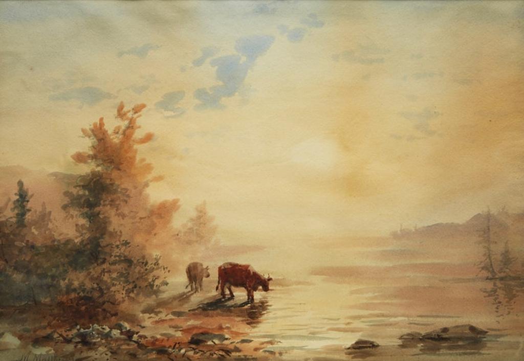 Marmaduke Matthews (1837-1913) - Cattle Watering