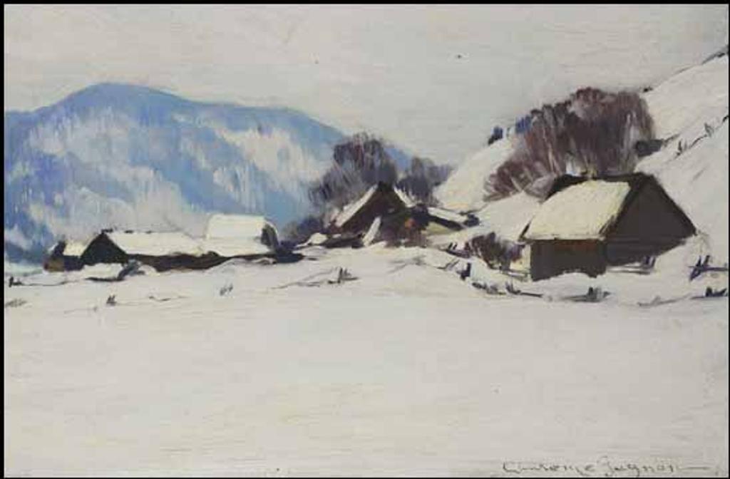 Clarence Alphonse Gagnon (1881-1942) - Ferme en hiver