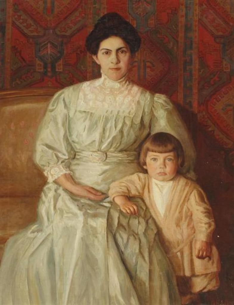 Oscar F. Adler (1868-1932) - Mother And Child