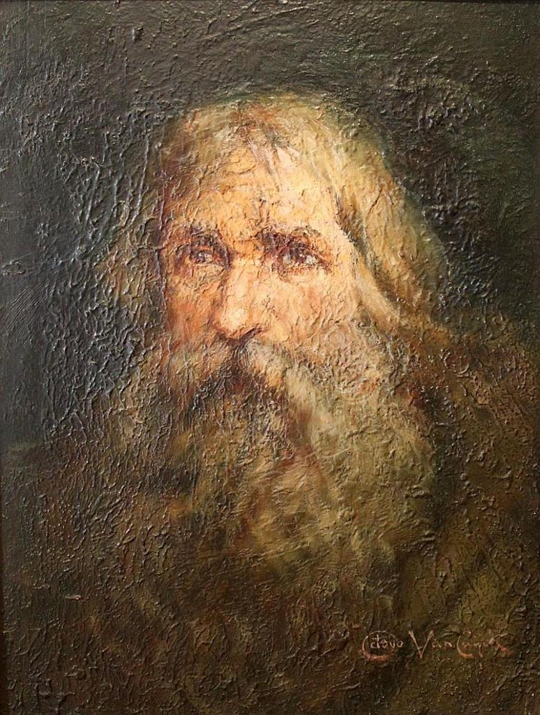 Octave Van Cuyck (1870-1956) - Portrait of a Bearded Elder