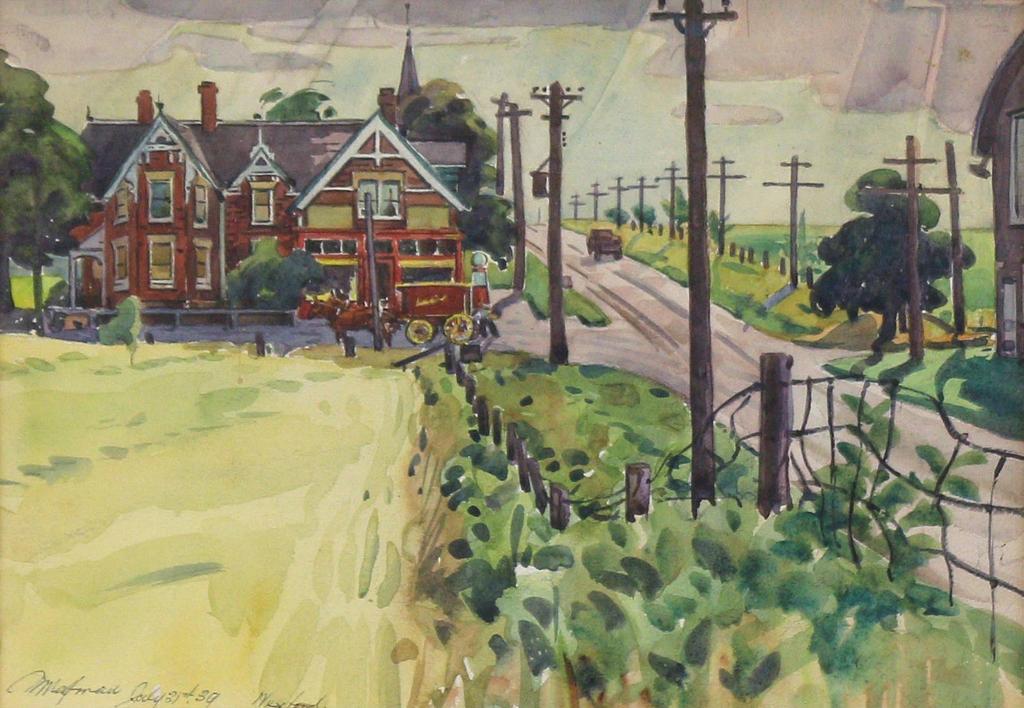 William Maltman (1901-1971) - Old Pharmacy Road, Wexford, Ont.; 1939