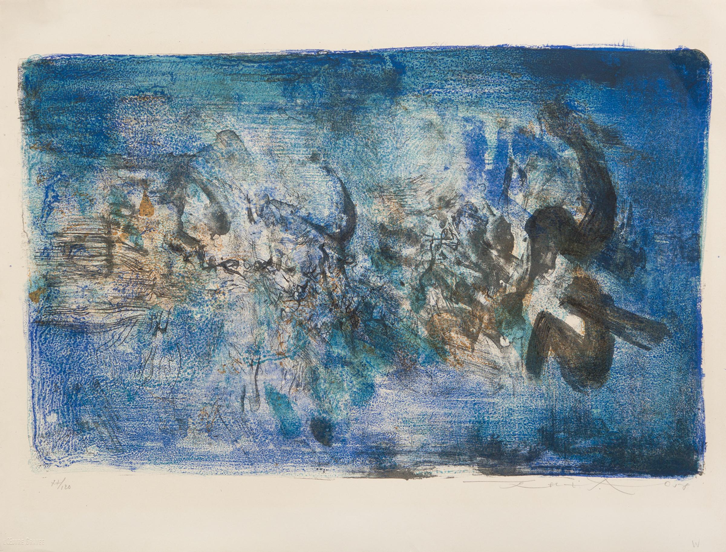 Zao Wou-Ki (1921-2013) - Sans titre / Untitled, 1958