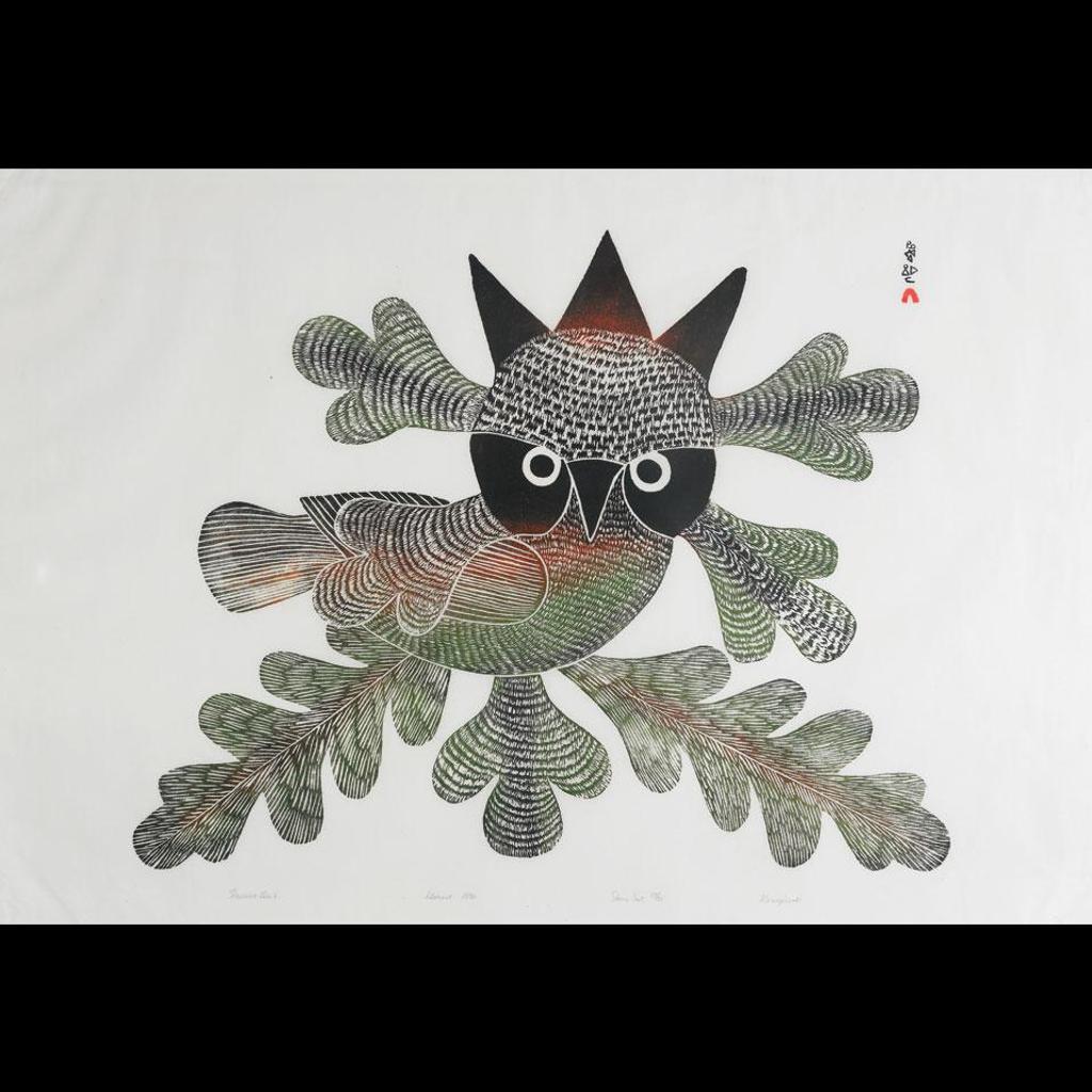 Kenojuak Ashevak (1927-2013) - Festive Owl