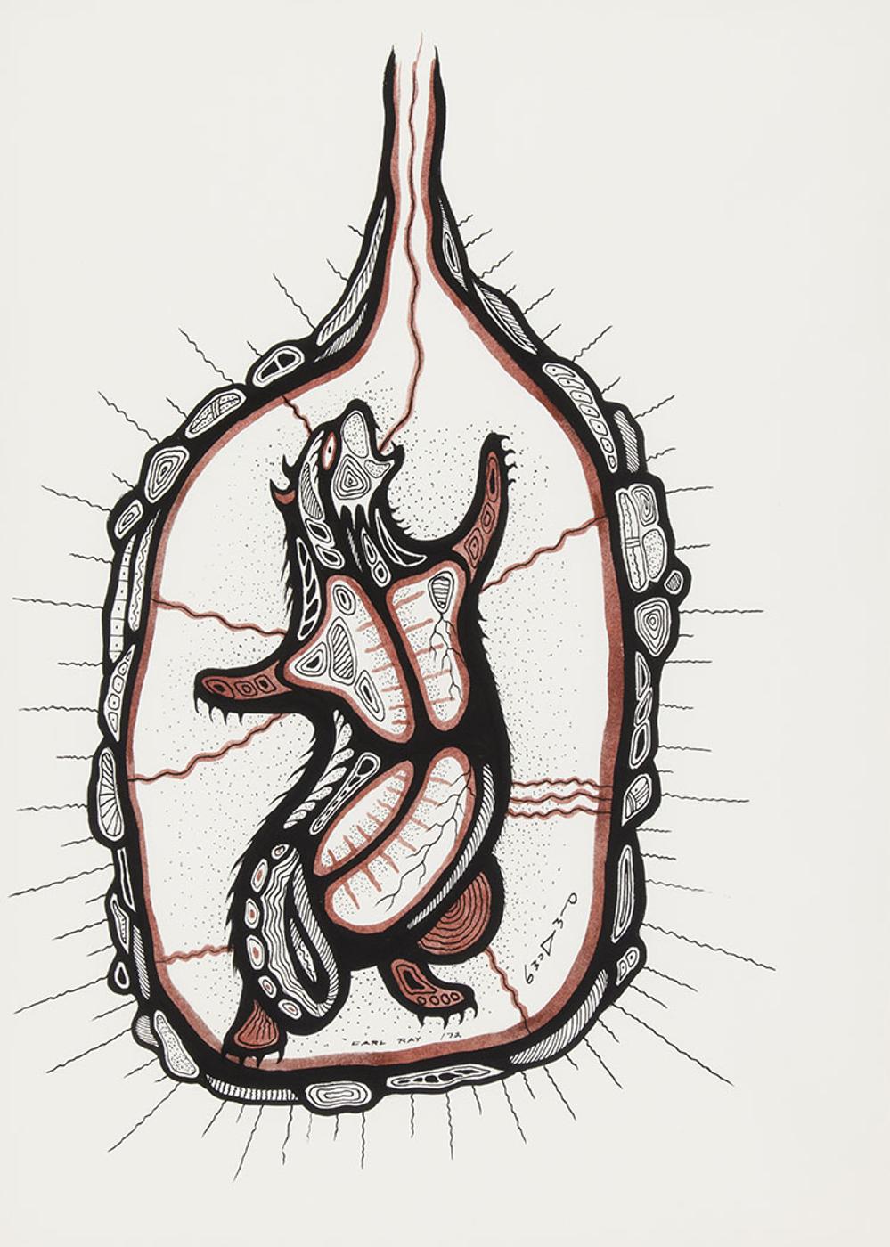 Carl Ray (1942-1978) - Bobcat in the Womb