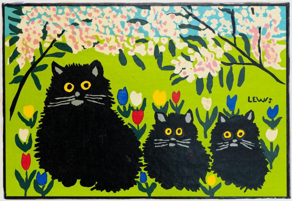 Maud Kathleen Lewis (1903-1970) - Untitled - Three Cats