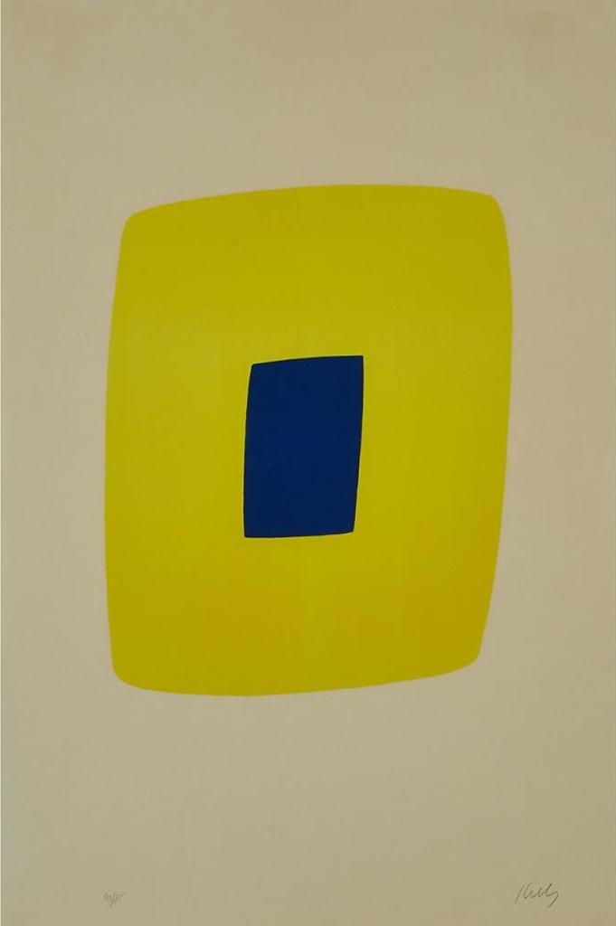 Ellsworth Kelly (1923-2015) - Yellow With Dark Blue (Juan Avec Bleu Fonce) (From The Suite Of Twenty-Seven Color Lithographs), 1964/65 [axsom, 15]